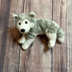 TY Beanie Baby Avalanche Husky Wolf, No Tag